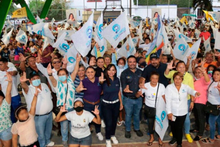 Laura Fernández respalda a candidato a diputado del Distrito 4, piden salir a votar libremente el 5 de junio para rescatar Cancún
