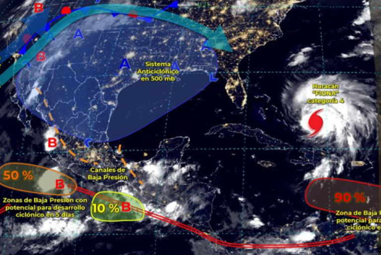 Incrementa probabilidad de desarrollo ciclónico en el Caribe; amenaza a la Península de Yucatán